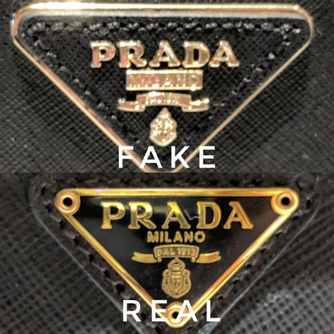 fake real prada logo|prada bag identification.